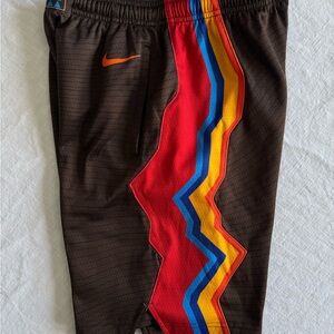 Nike Youth Portland Trailblazers City Edition Brown Shorts - Boys Size Medium